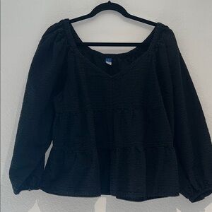 Cotton Black Women's Top